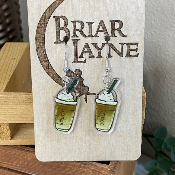 Wholesale Coffee Themed Earrings Market Lot! - Picture 7 of 12